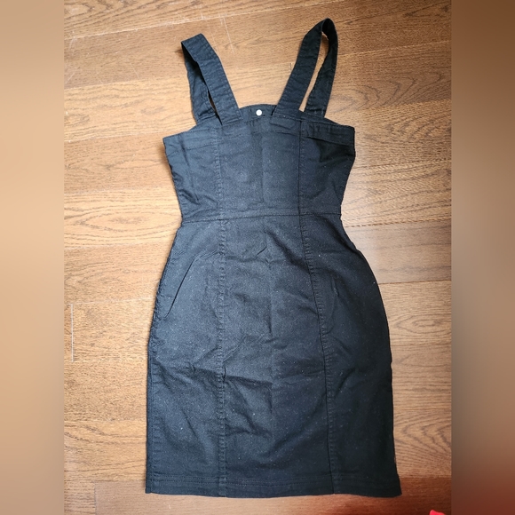H&M Black Denim Button-Down Dress - Picture 2 of 3